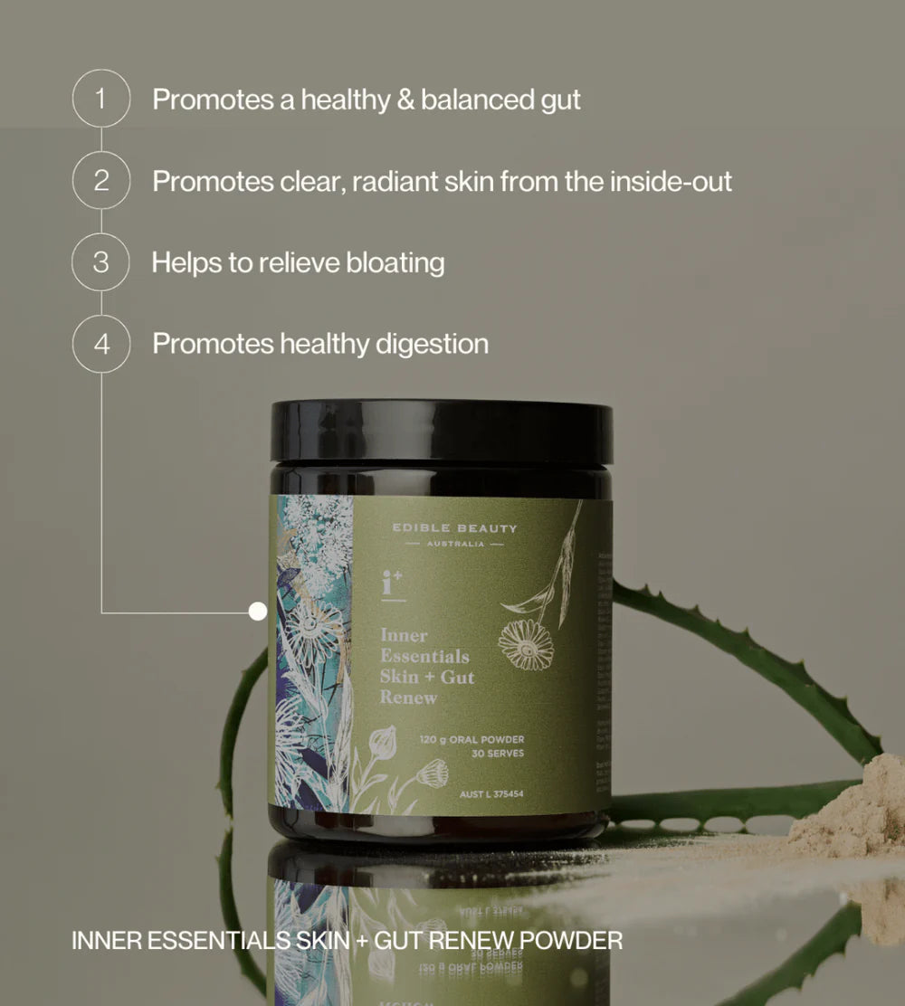 Edible Beauty Inner Essentials - Skin + Gut Renew Powder 120g