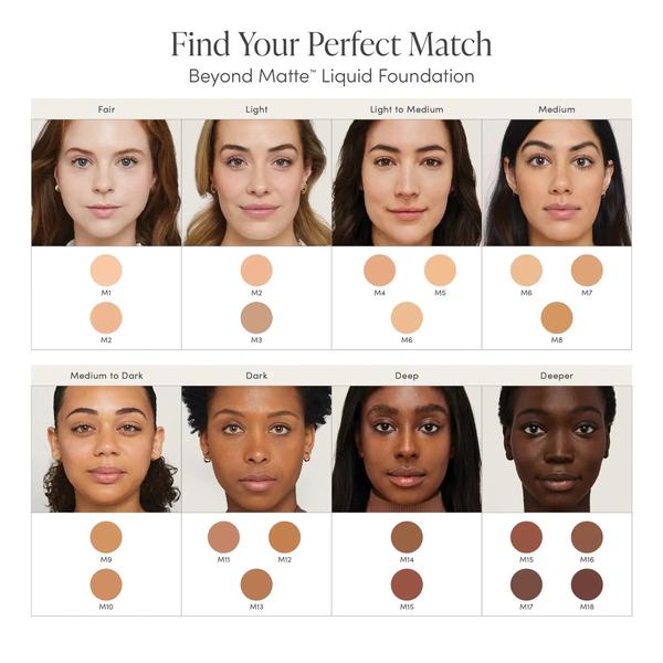 Jane Iredale Beyond Matte Liquid Foundation 27ml (Various Shades)