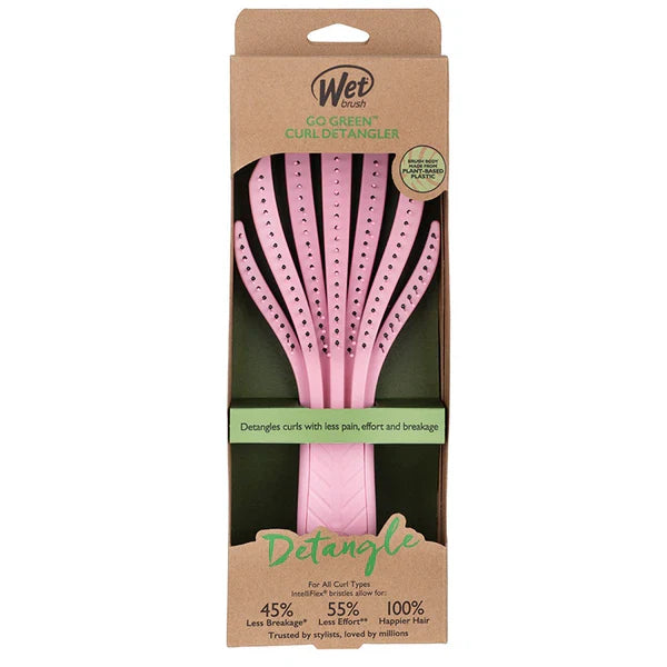 WetBrush Go Green Curl Detangler Brush - Pink