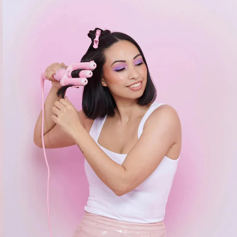 Mermade Hair Mermade Hair Mini Waver 25mm - Pink Hair Styling Products