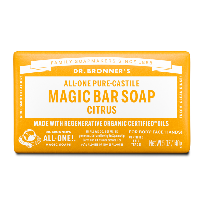 Dr. Bronner's Pure Castile Bar Soap - Citrus 140g