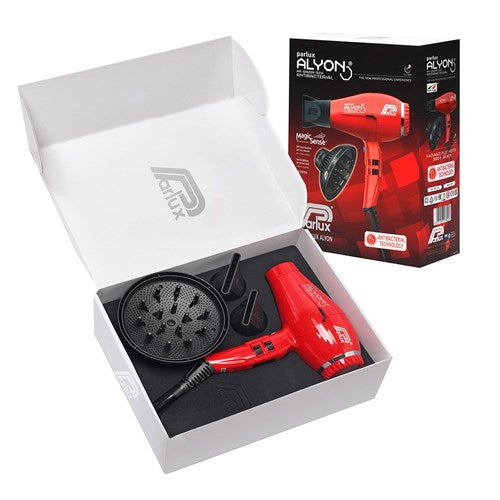 Parlux Parlux Alyon Air Ionizer Tech Hair Dryer And Diffuser - Red Hair Dryers
