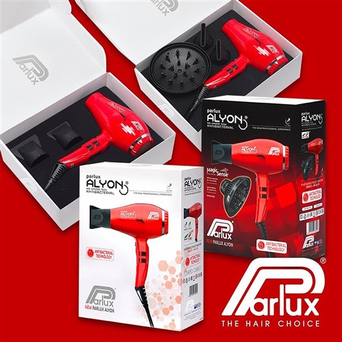 Parlux Parlux Alyon Air Ionizer Tech Hair Dryer And Diffuser - Red Hair Dryers