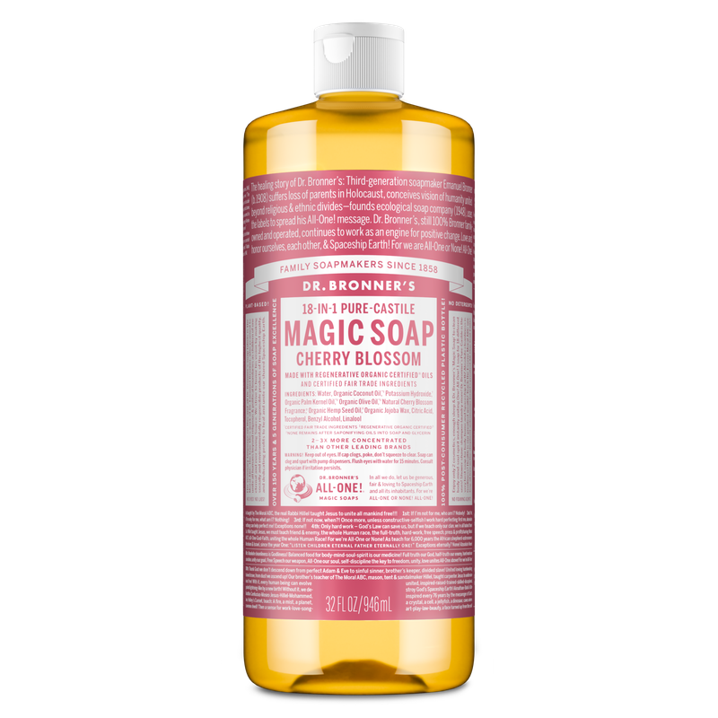 Dr. Bronner's Pure Castile Liquid Soap - Cherry Blossom 946ml