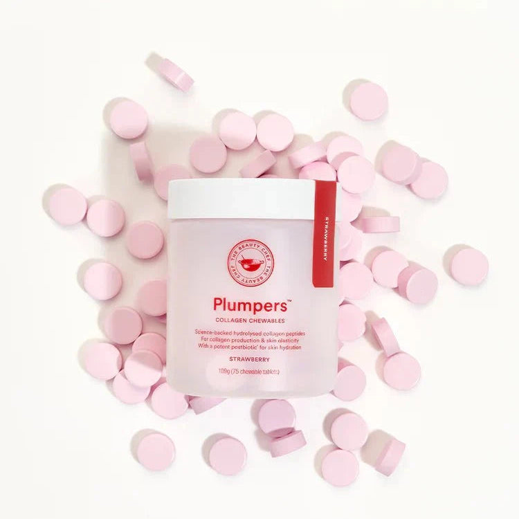 The Beauty Chef PLUMPERS Collagen Chewables Strawberry 90g