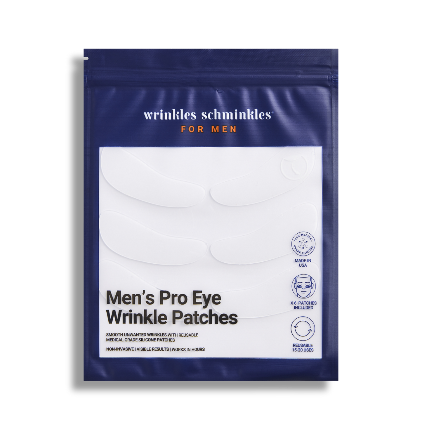 Wrinkles Schminkles Men's Pro Eye Wrinkle Patches - 3 Pairs