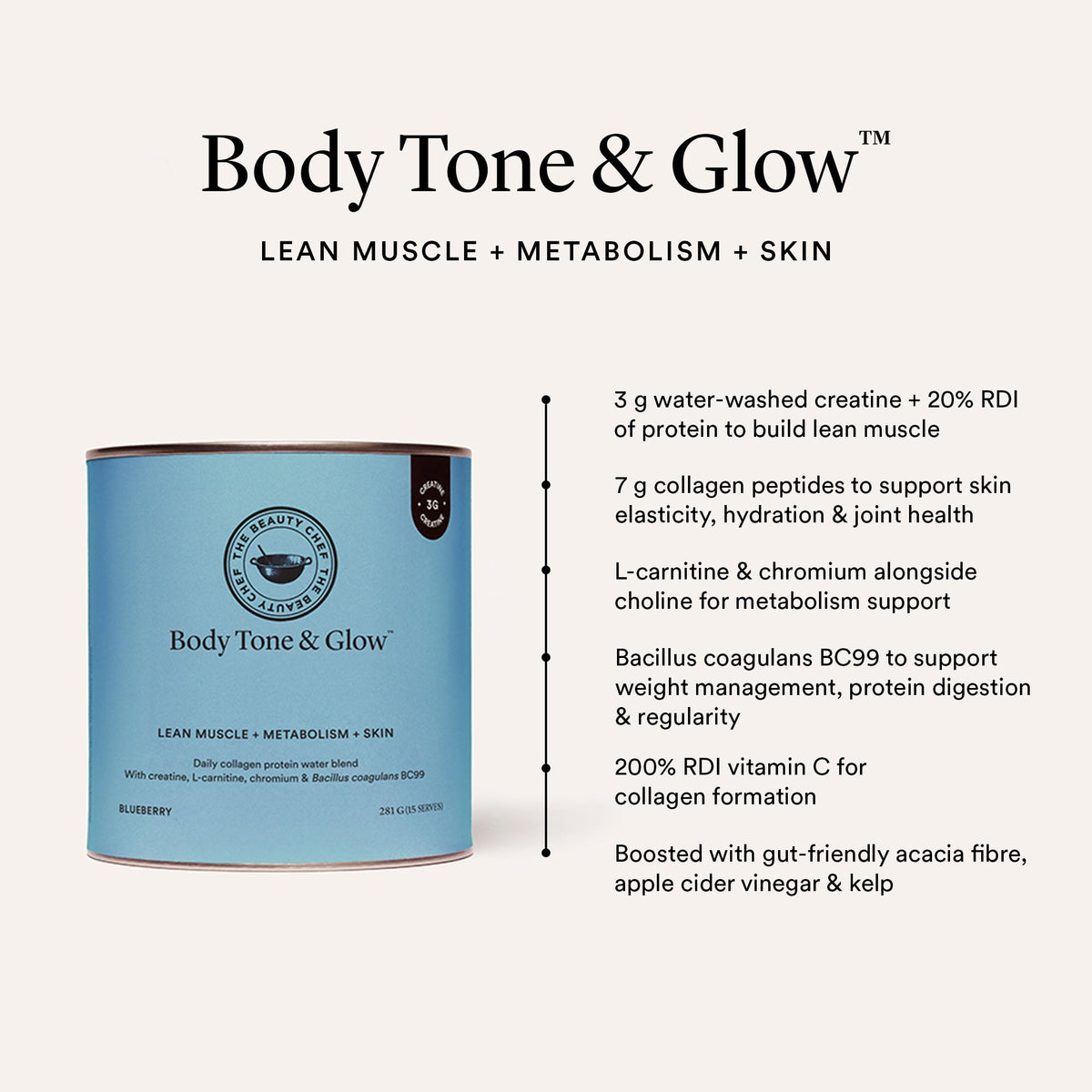 The Beauty Chef Body Tone & Glow 281g