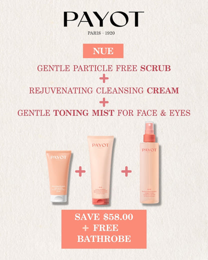 PAYOT NUE Holiday Value Bundle Pack + Luxe Spa Bathrobe