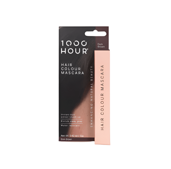 1000 Hour 1000 Hour Hair Colour Mascara - Dark Brown Hair Care [Health and Beauty]