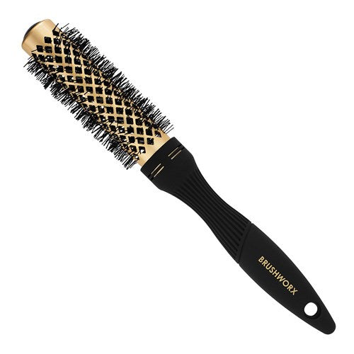 Brushworx Gold Ceramic Hot Tube Brush - 40mm Small