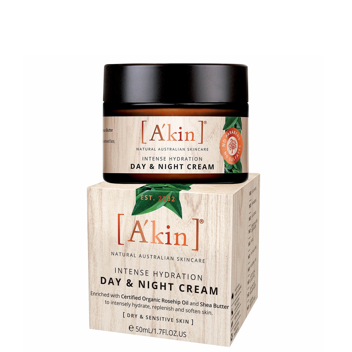 A'Kin Intense Hydration Day & Night Cream 50ml