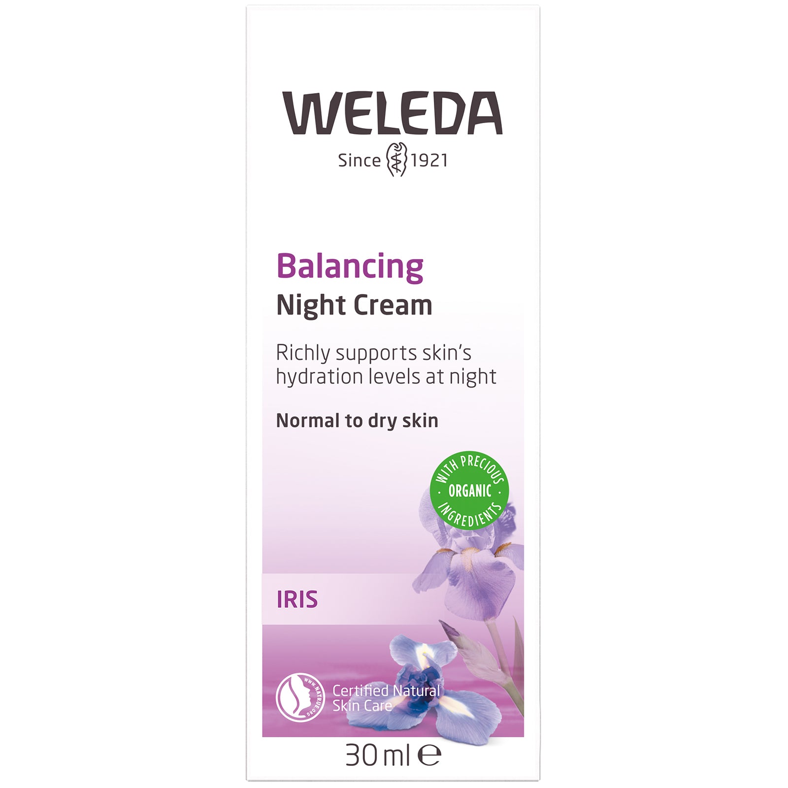 Weleda Balancing Night Cream - Iris 30ml