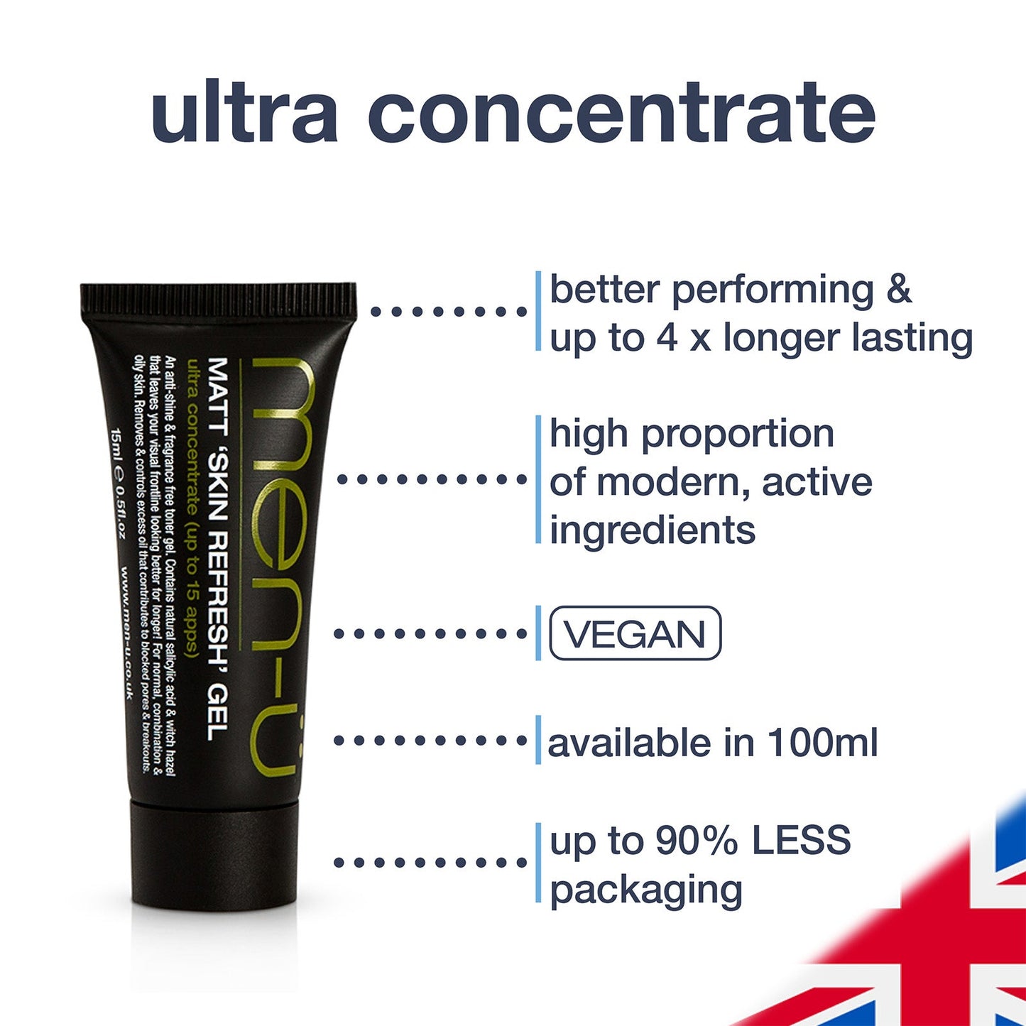 men-ü Buddy Matt Skin Refresh Gel Tube (15ml)