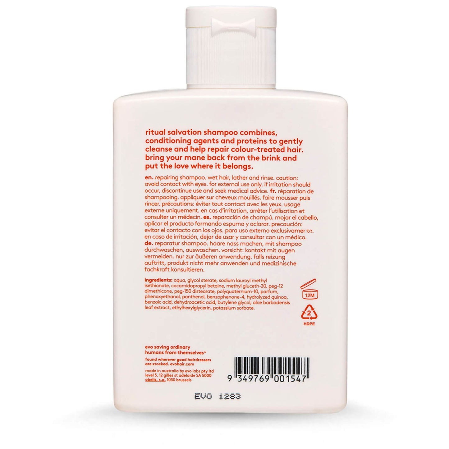 evo Ritual Salvation Repairing Shampoo 300ml