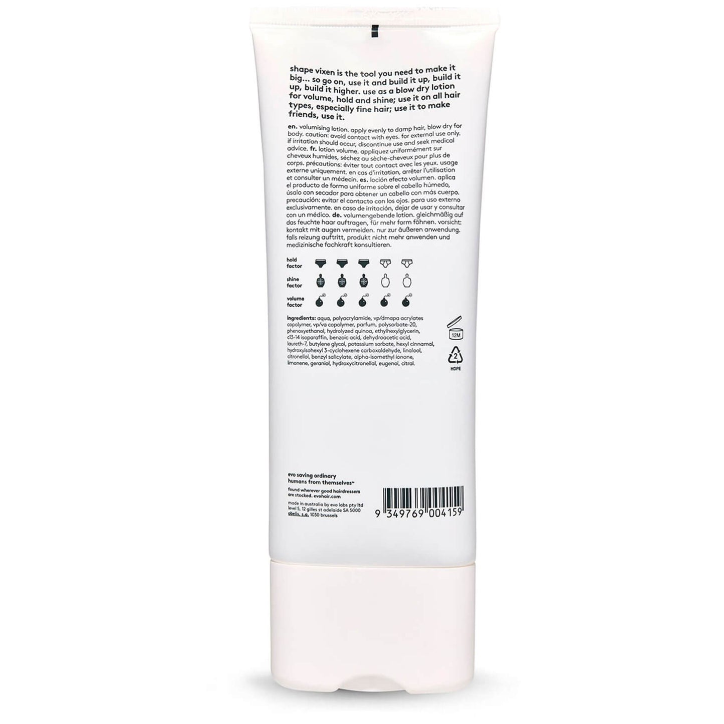 evo Shape Vixen Volumising Lotion 200ml