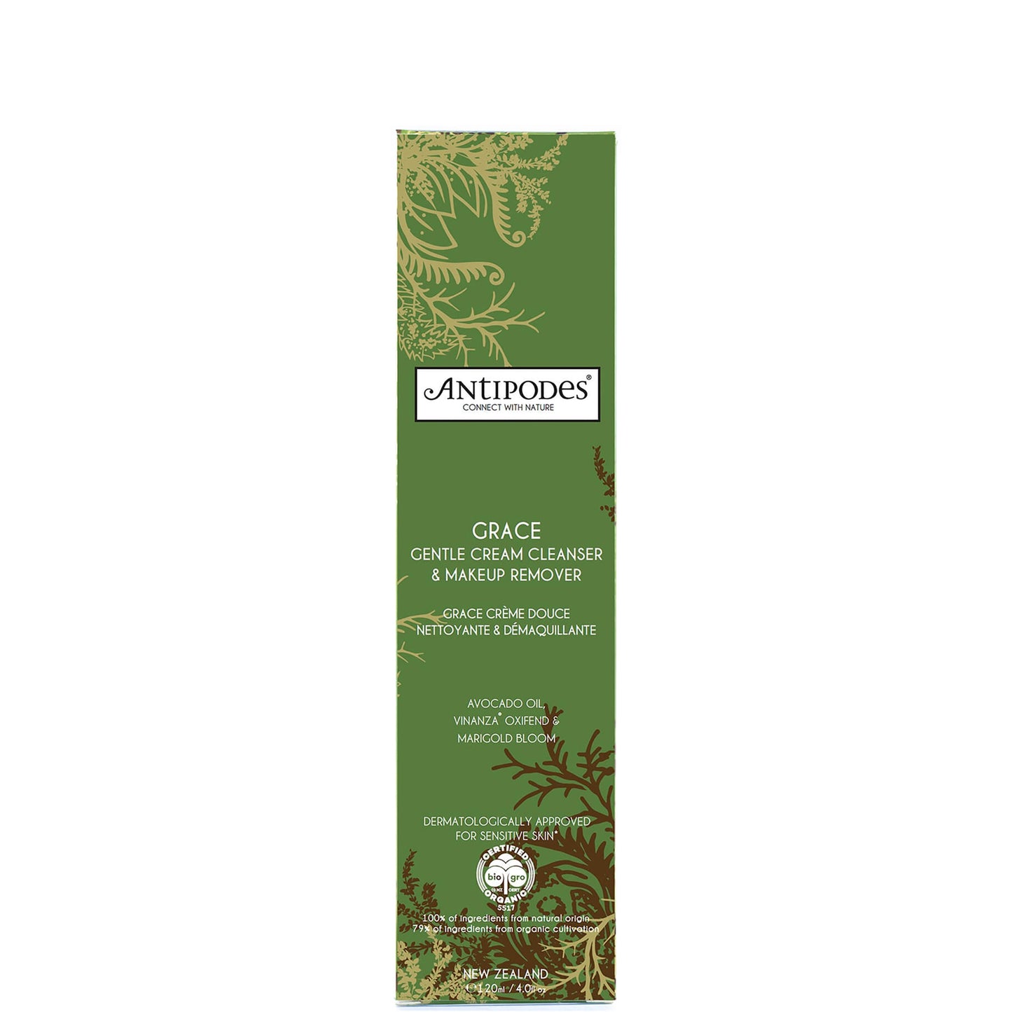 Antipodes Grace Gentle Cream Cleanser and Makeup Remover 120ml (Free Gift)