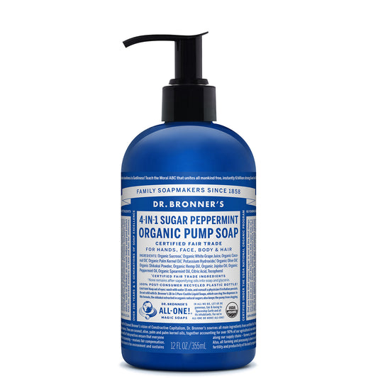 Dr. Bronner's Organic Pump Soap - Peppermint 355ml