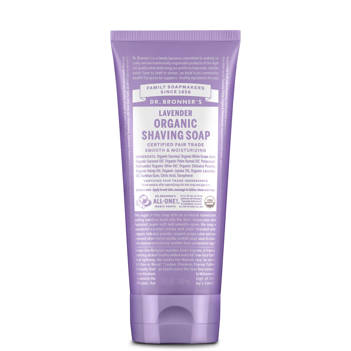 Dr. Bronner's Organic Shaving Soap - Lavender 207ml