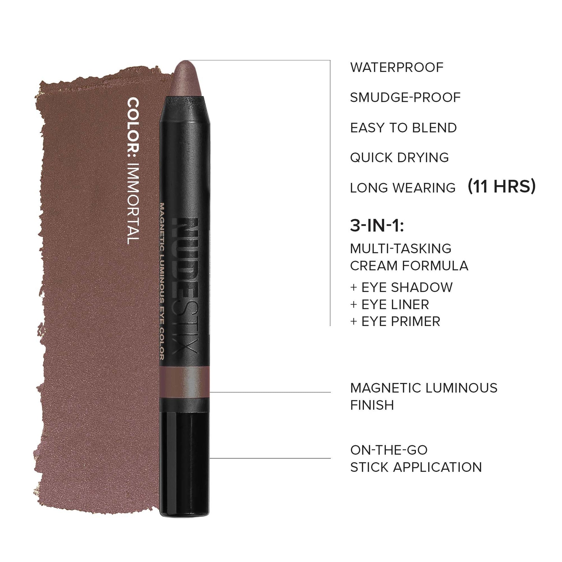 NUDESTIX Magnetic Luminous Eye Colour 2.8g (Various Shades)