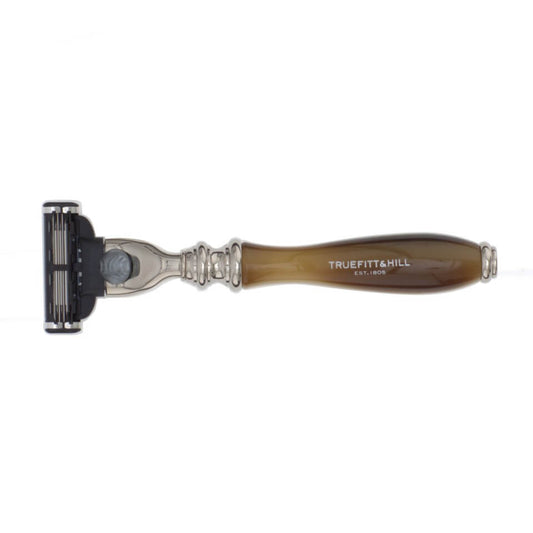 Truefitt & Hill Wellington MachIII Razor - Chrome/Faux Horn