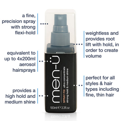 men-ü Men's Hair Spray Fix 100ml