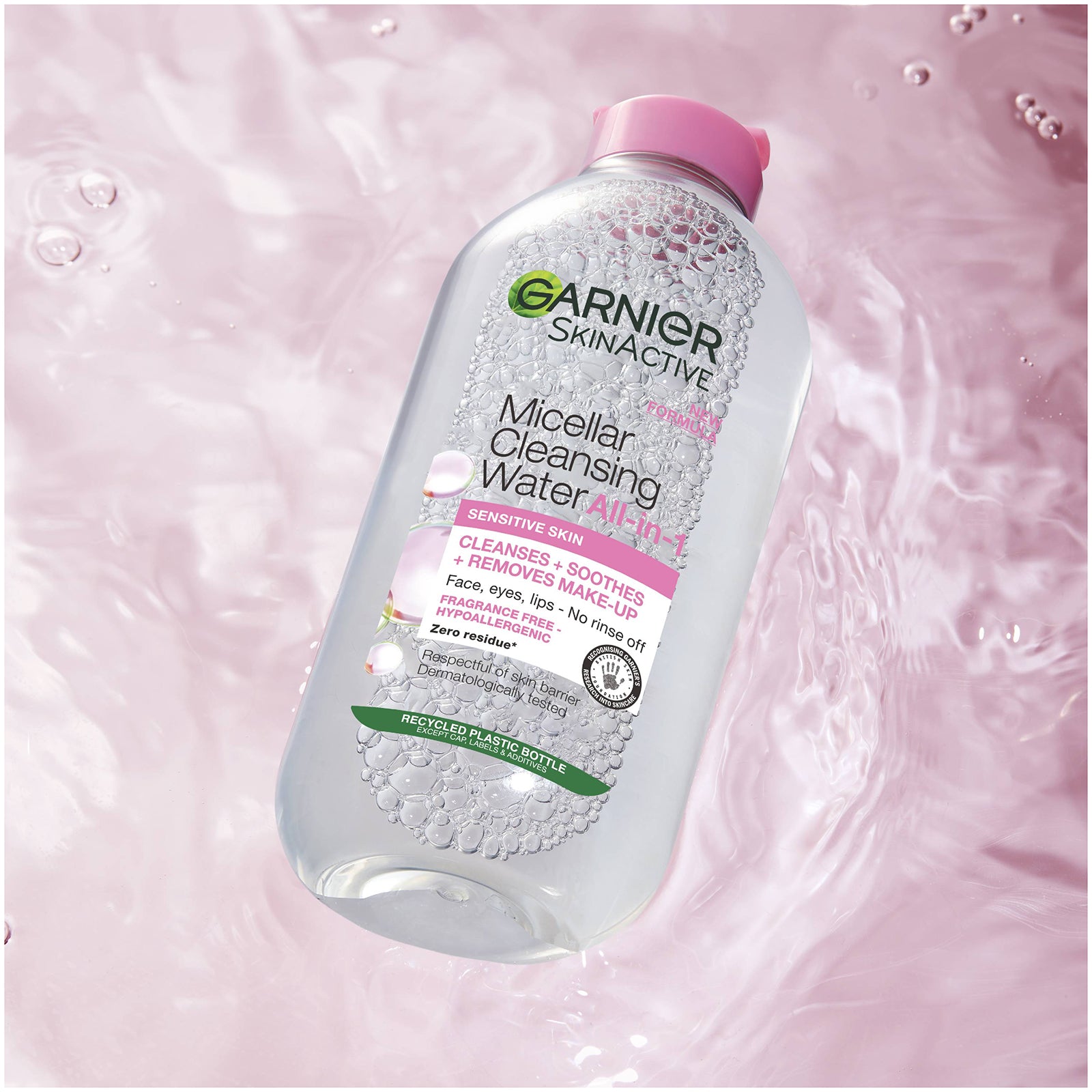 Garnier Micellar Water Facial Cleanser and Makeup Remover for Sensitive Skin 400ml