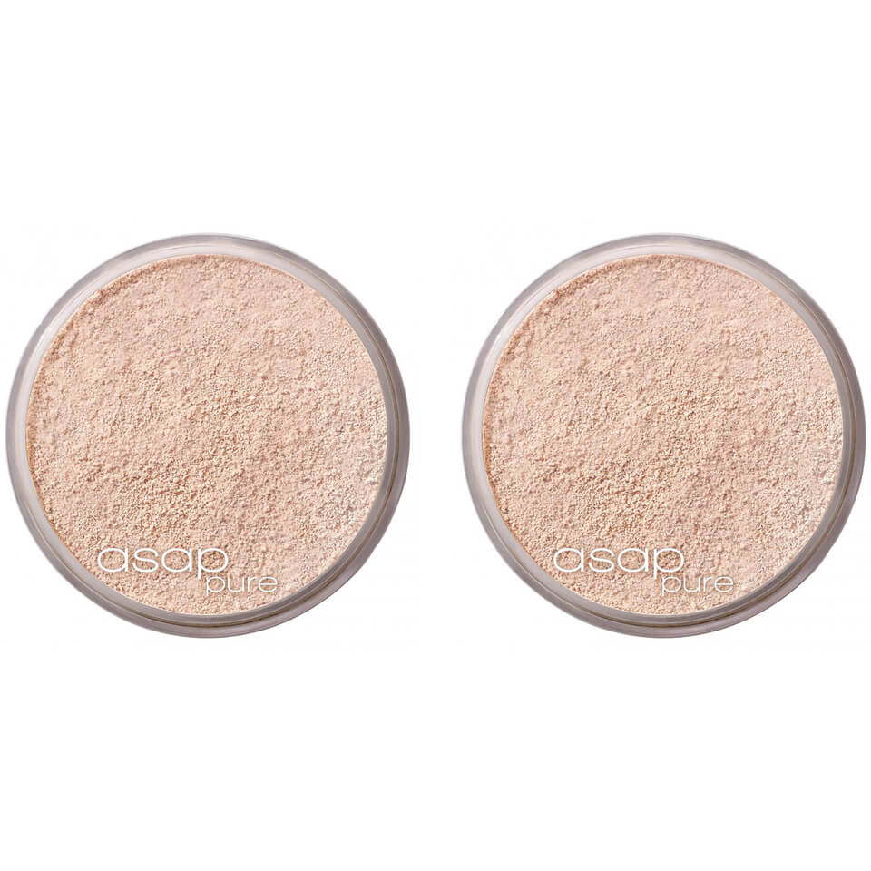 2 x asap Pure Mineral Makeup - Base 8g