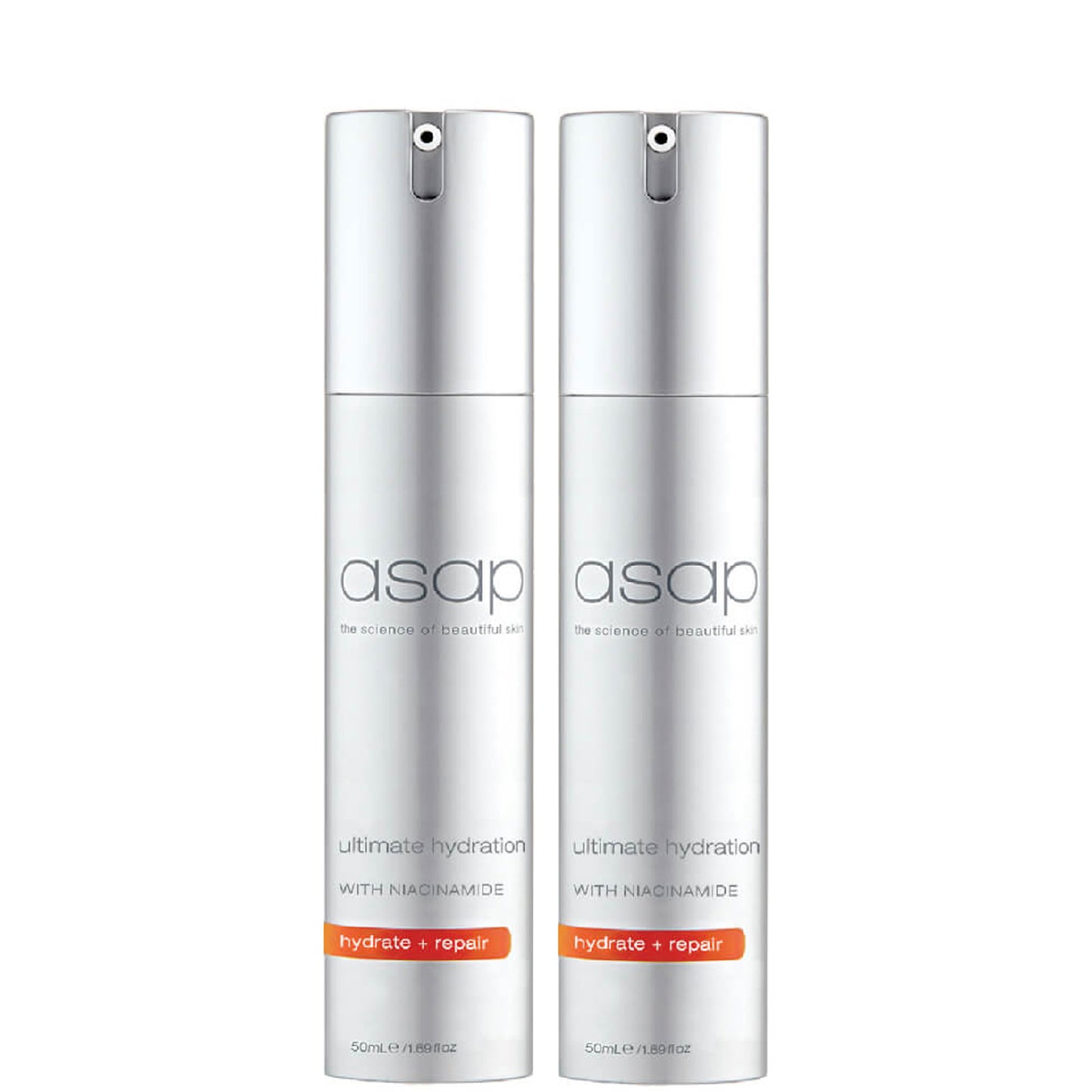 2 x asap Ultimate Hydration Moisturiser 50ml