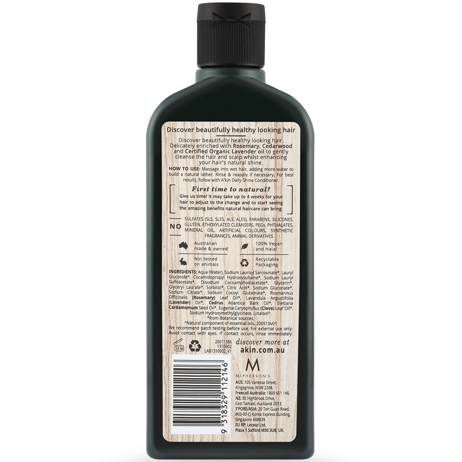 A'Kin Daily Shine Rosemary Shampoo