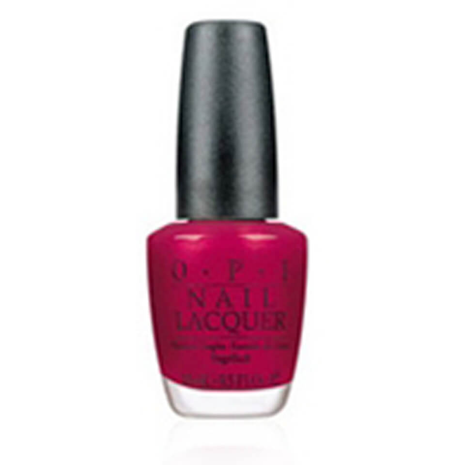 OPI Nail Lacquer Dark Red Nail Polish - I'm Not Really a Waitress 15ml