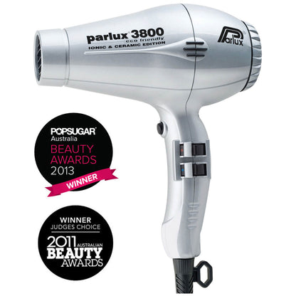 Parlux 3800 Eco Friendly Hair Dryer 2100W - Silver