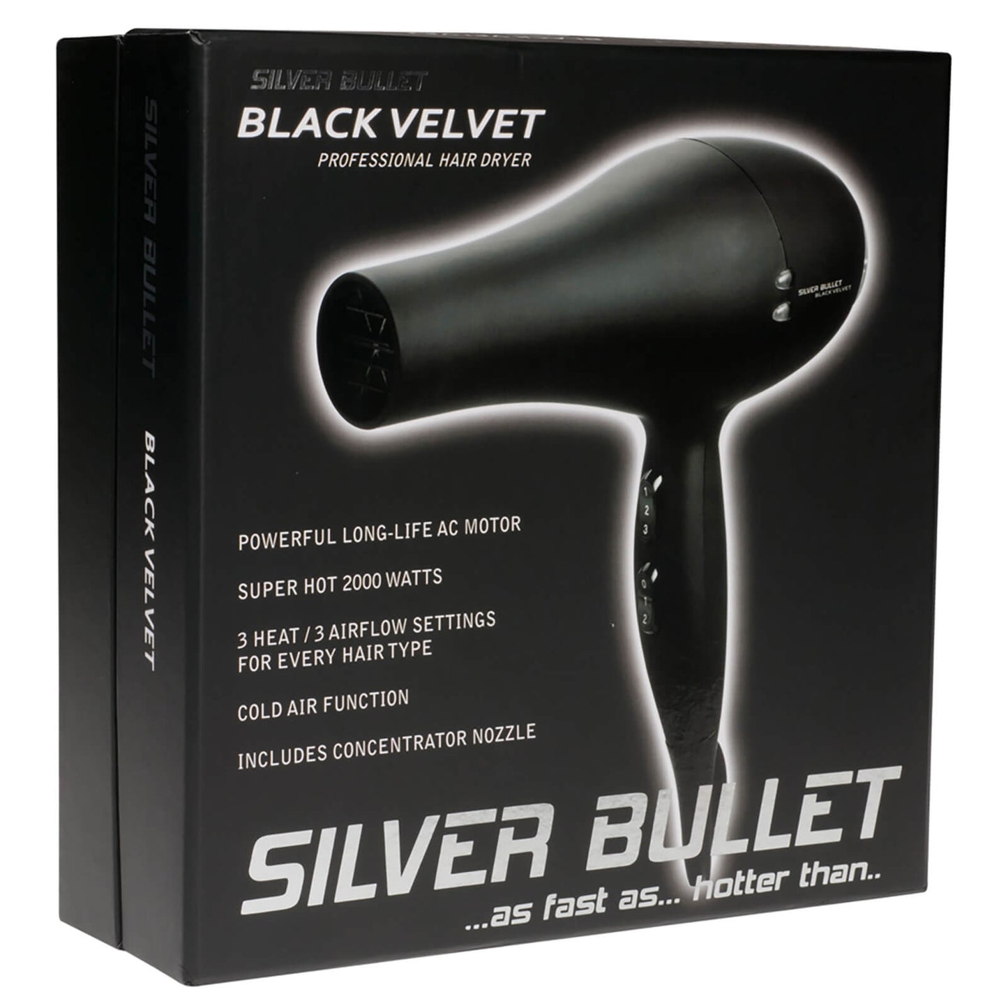 Silver Bullet Black Velvet Hair Dryer