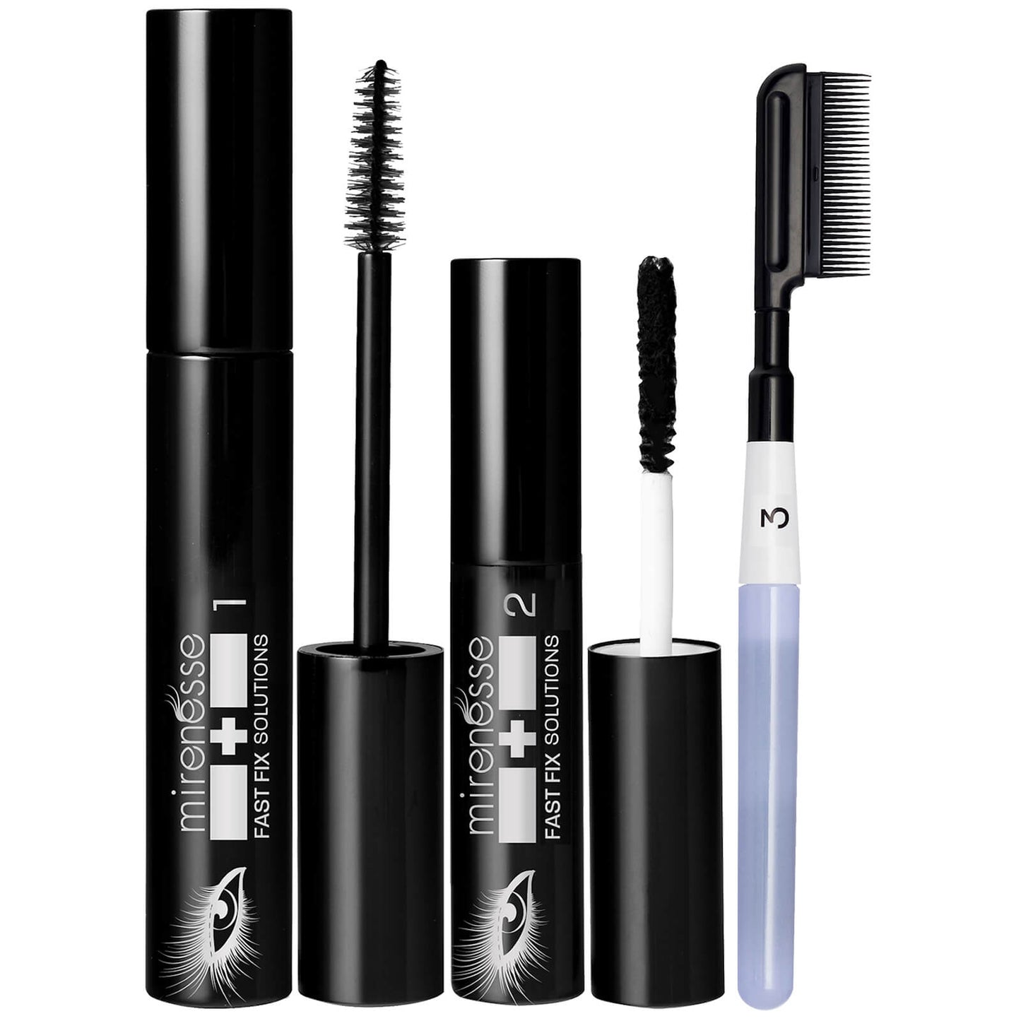 mirenesse Instant Lash Transplant Volumising Mascara Set - Black 10g