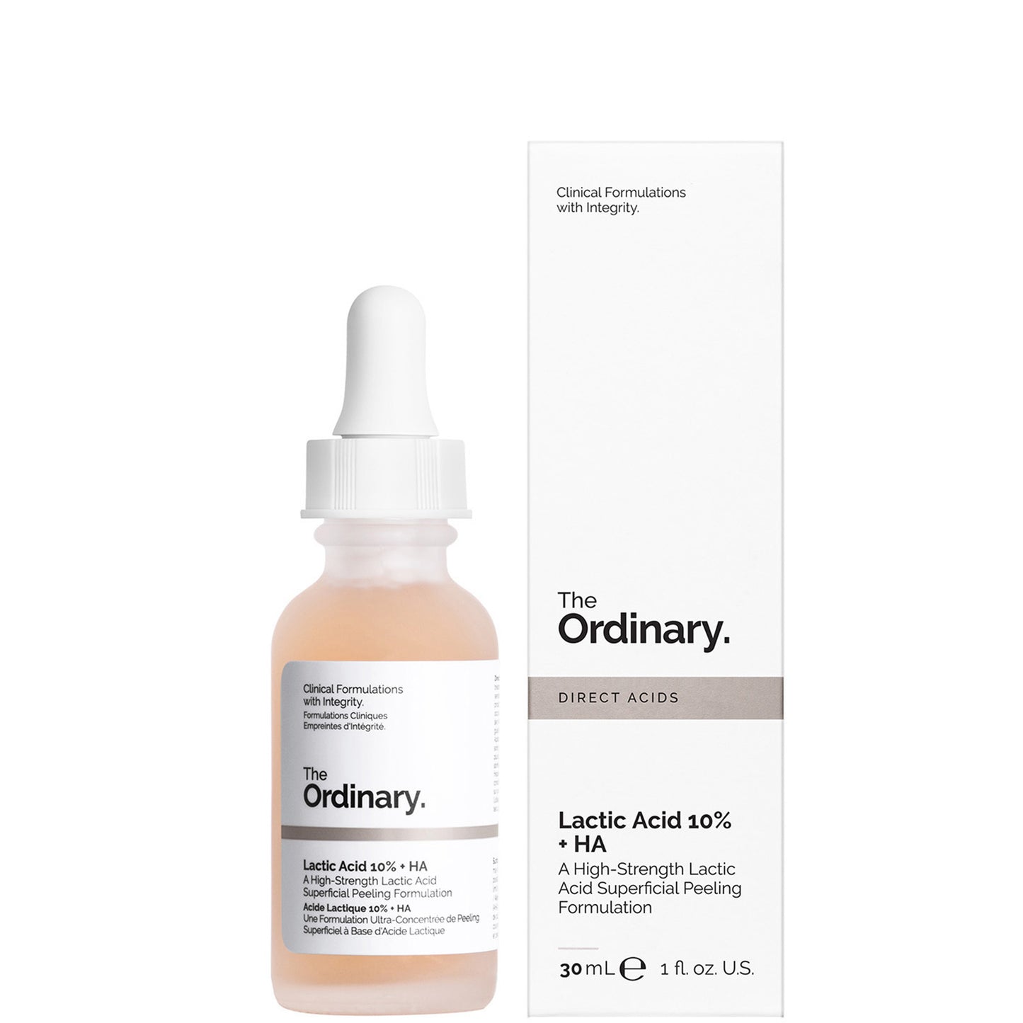 The Ordinary Lactic Acid 10% + HA 2% Superficial Peeling Formulation 30ml