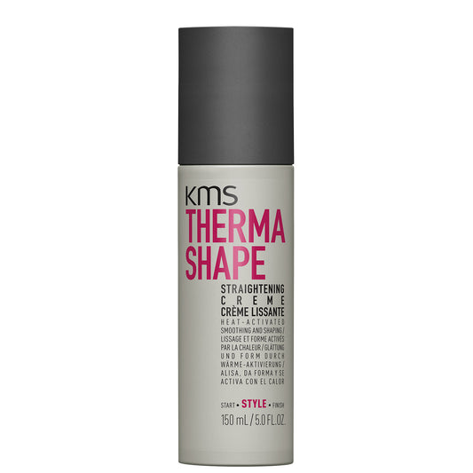 KMS Thermashape Straightening Crème for Smoothing Curly, Medium to Thick, Coarse Hair 150ml