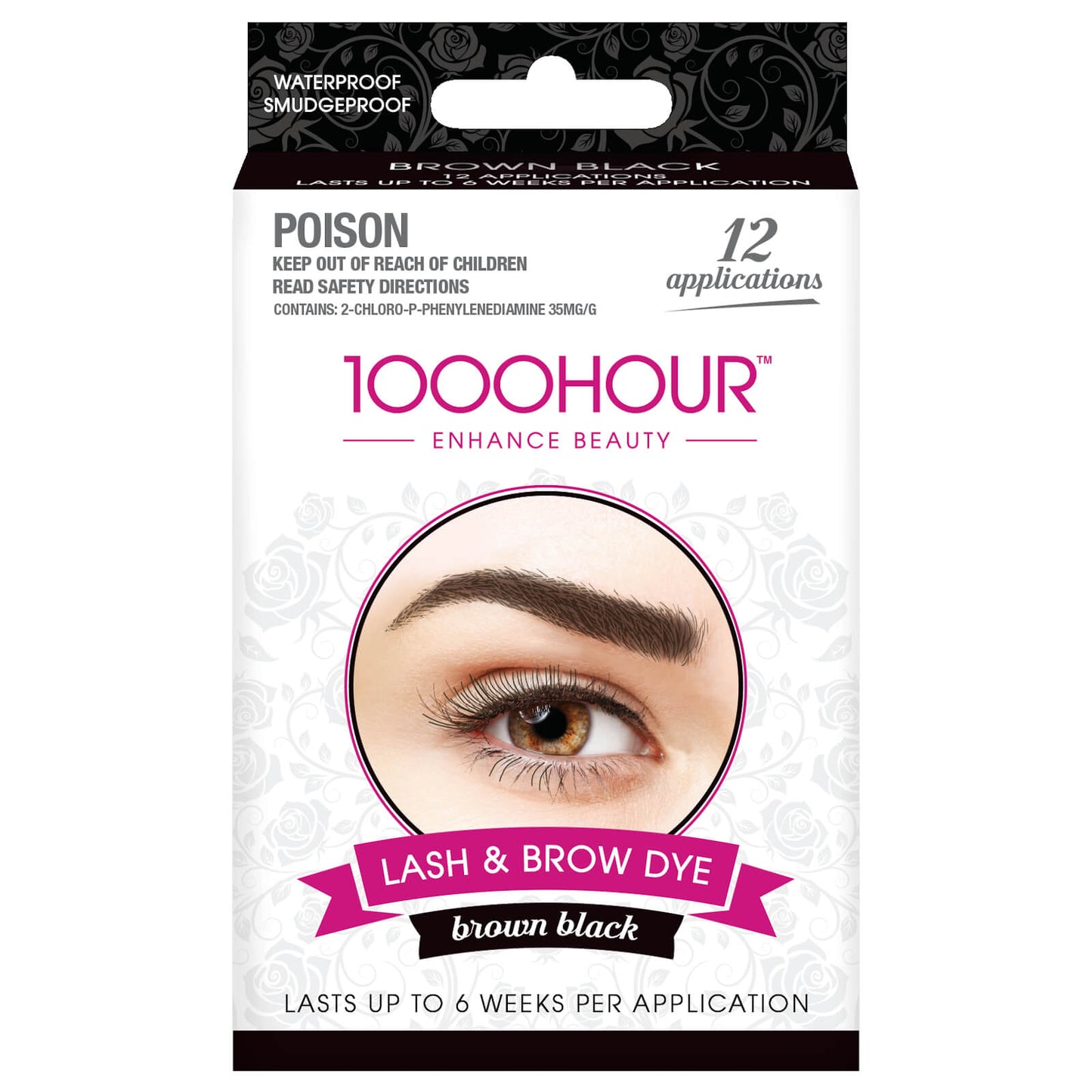 1000 Hour Eyelash & Brow Dye Kit - Brown Black