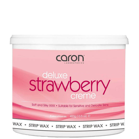 Caronlab Strawberry Crème Microwaveable Strip Wax 400ml