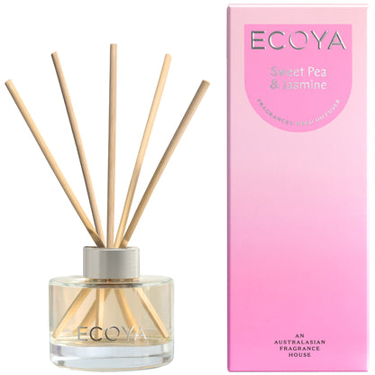 ECOYA Sweet Pea & Jasmine Mini Reed Diffuser 50ml