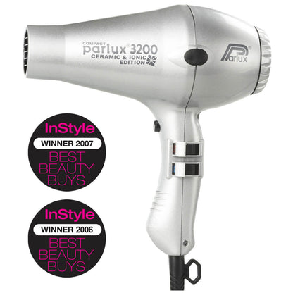 Parlux 3200 Compact Ceramic & Ionic Hair Dryer 1900W (Various Shades)