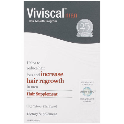 Viviscal Man Hair Growth Supplement - 1 Month (60 Tablets)