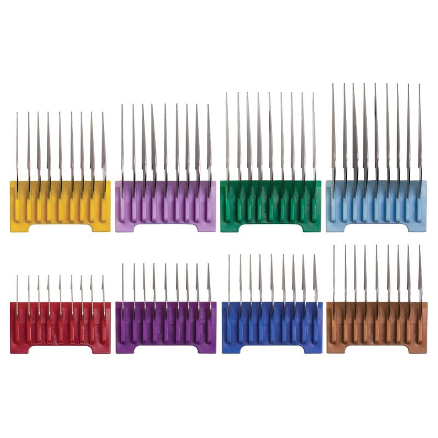 Wahl Metal Stainless Steel 8 Guide Comb Set For Super Groom