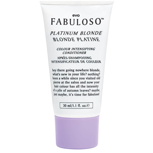 evo Fabuloso Platinum Blonde Colour Intensifying Conditioner 30ml - Promo