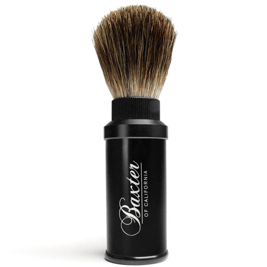 Baxter of California Pure Badger Hair Travel Aluminium Shave Brush