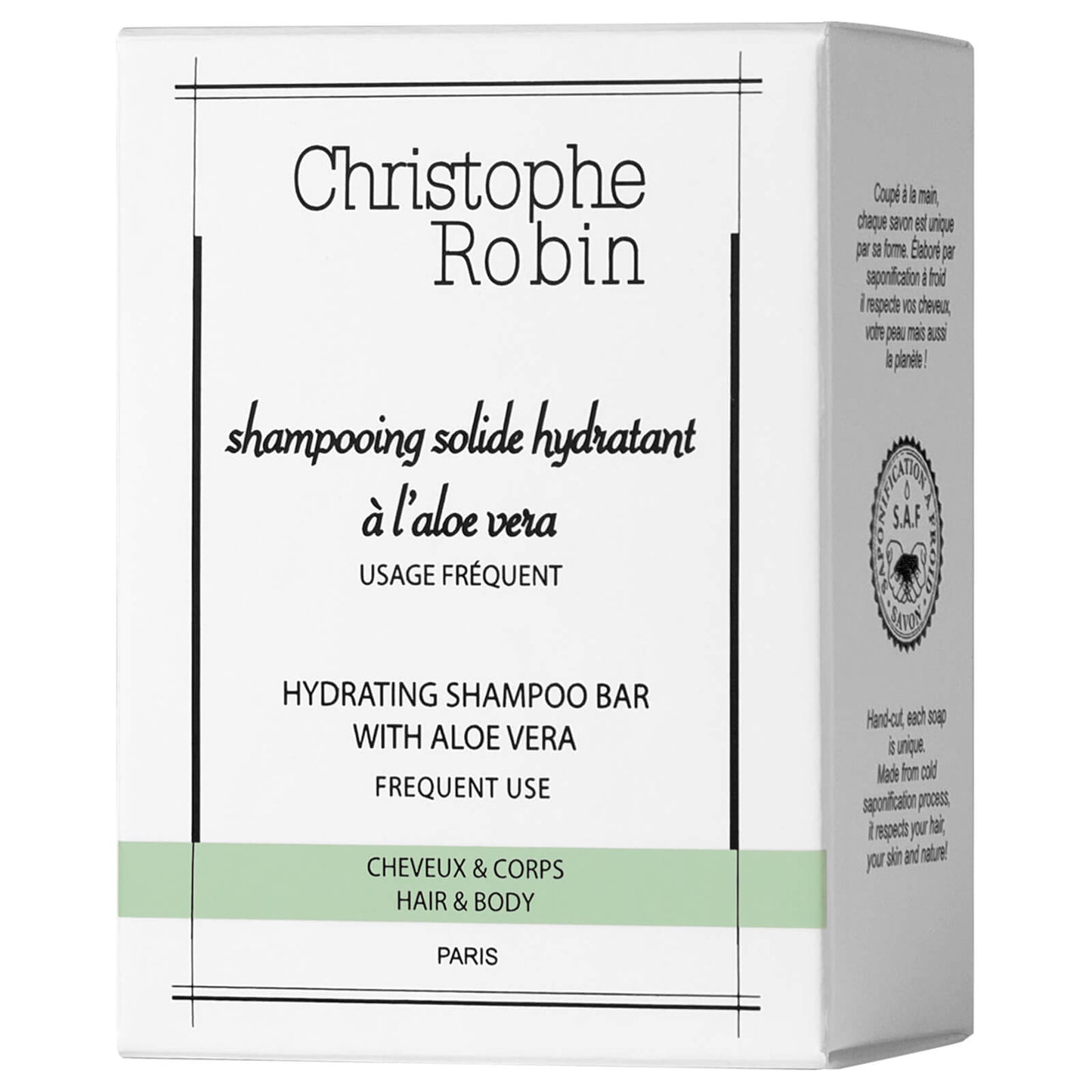 Christophe Robin Hydrating Shampoo Bar with Aloe Vera 110ml