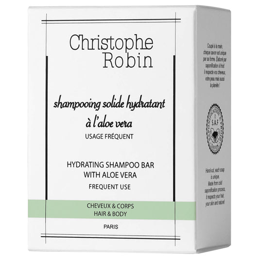 Christophe Robin Hydrating Shampoo Bar with Aloe Vera 110ml