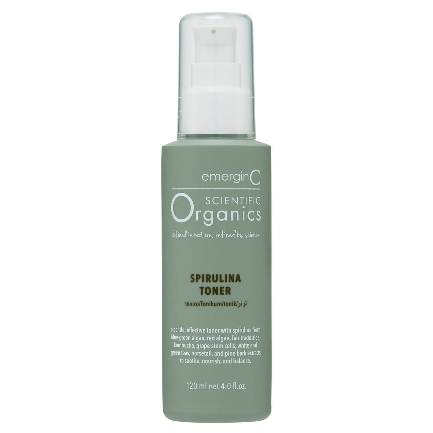 EmerginC Scientific Organics Spirulina Toner 120ml