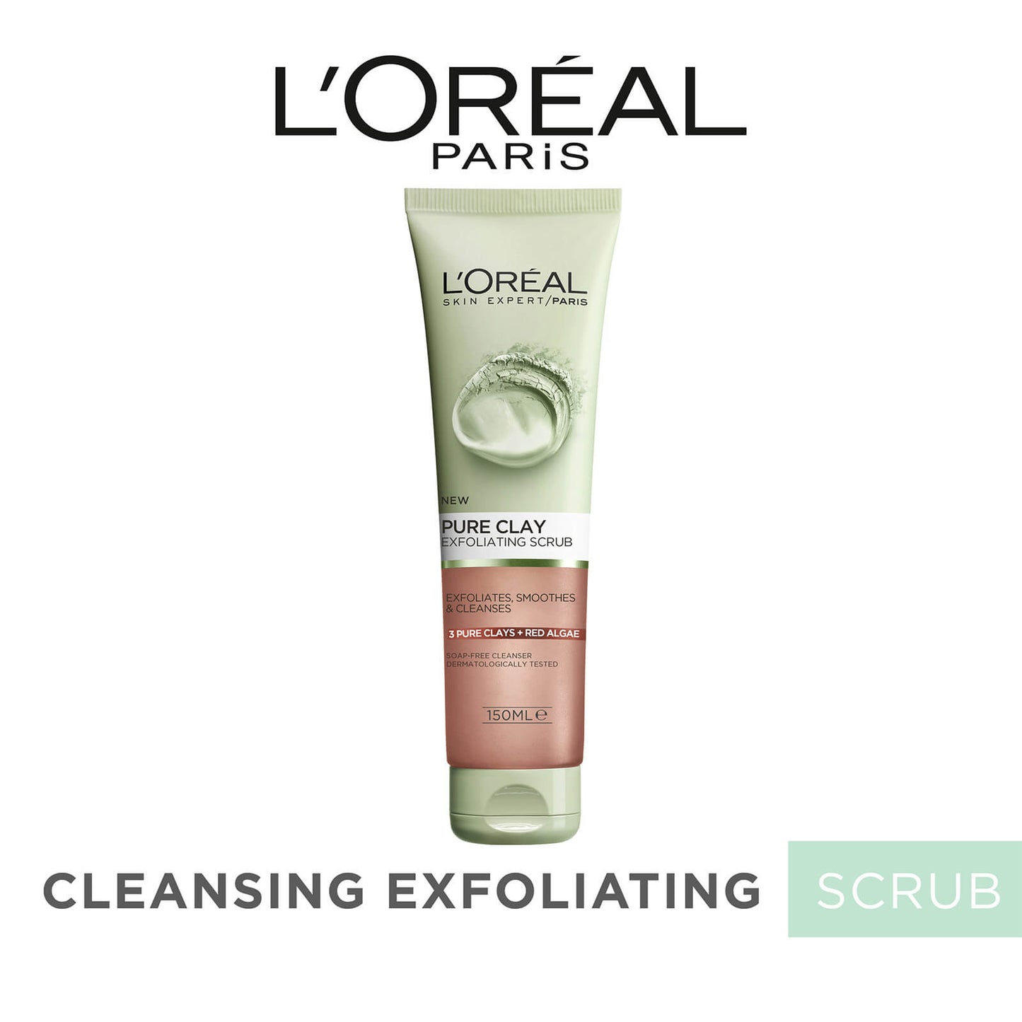 L'Oréal Paris Pure Clay Red Algae Exfoliating Scrub 150ml