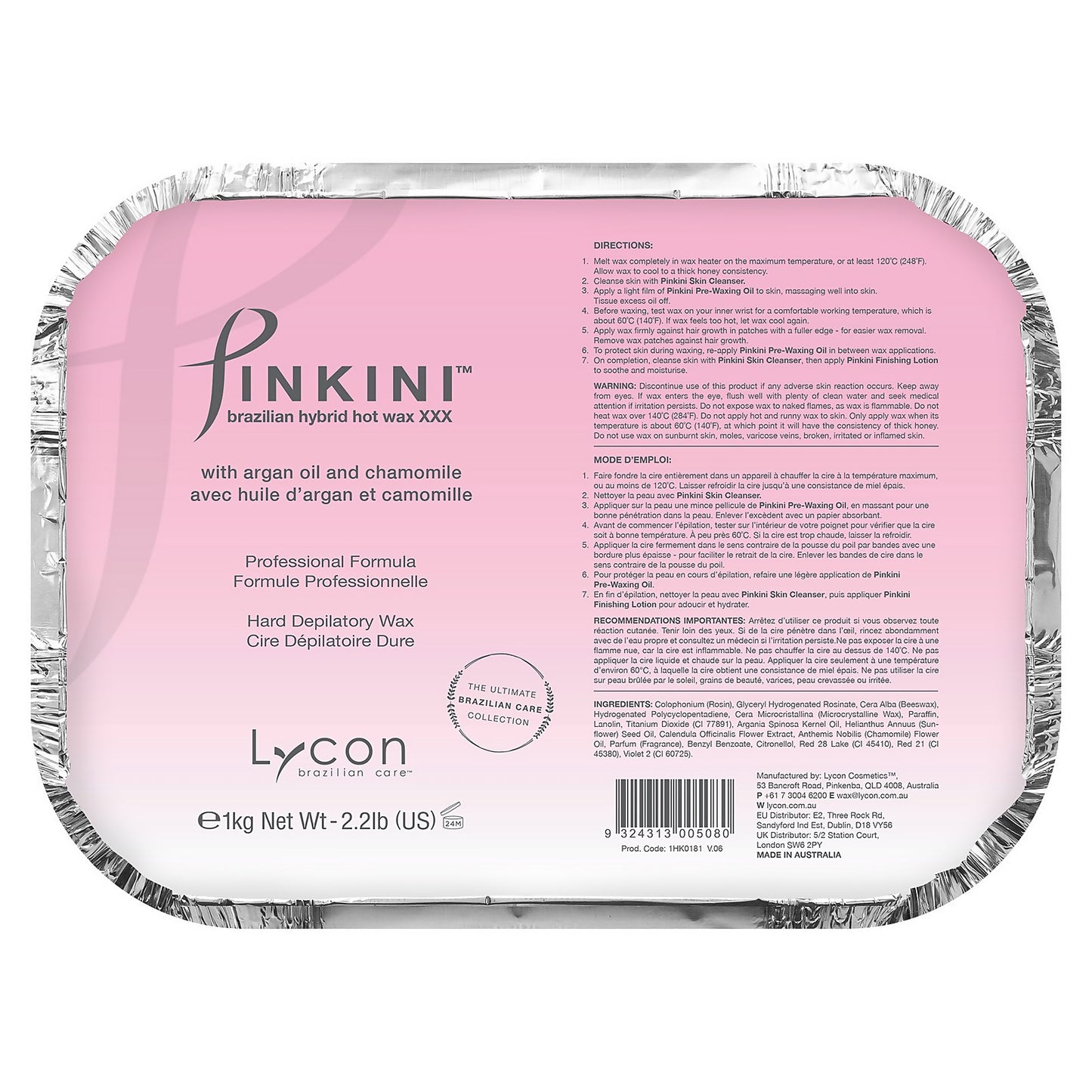 Lycon Pinkini Brazilian Hybrid Hot Wax 1kg