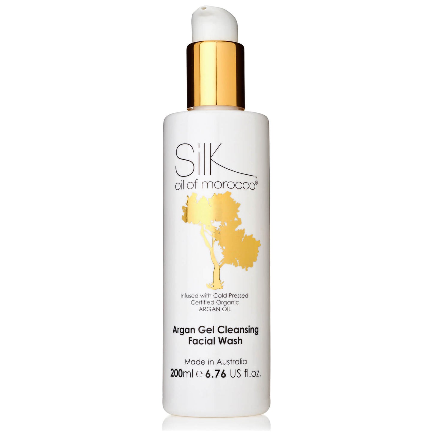 Silk Oil of Morocco Vegan Argan Gel Cleansing Facial Wash 200ml