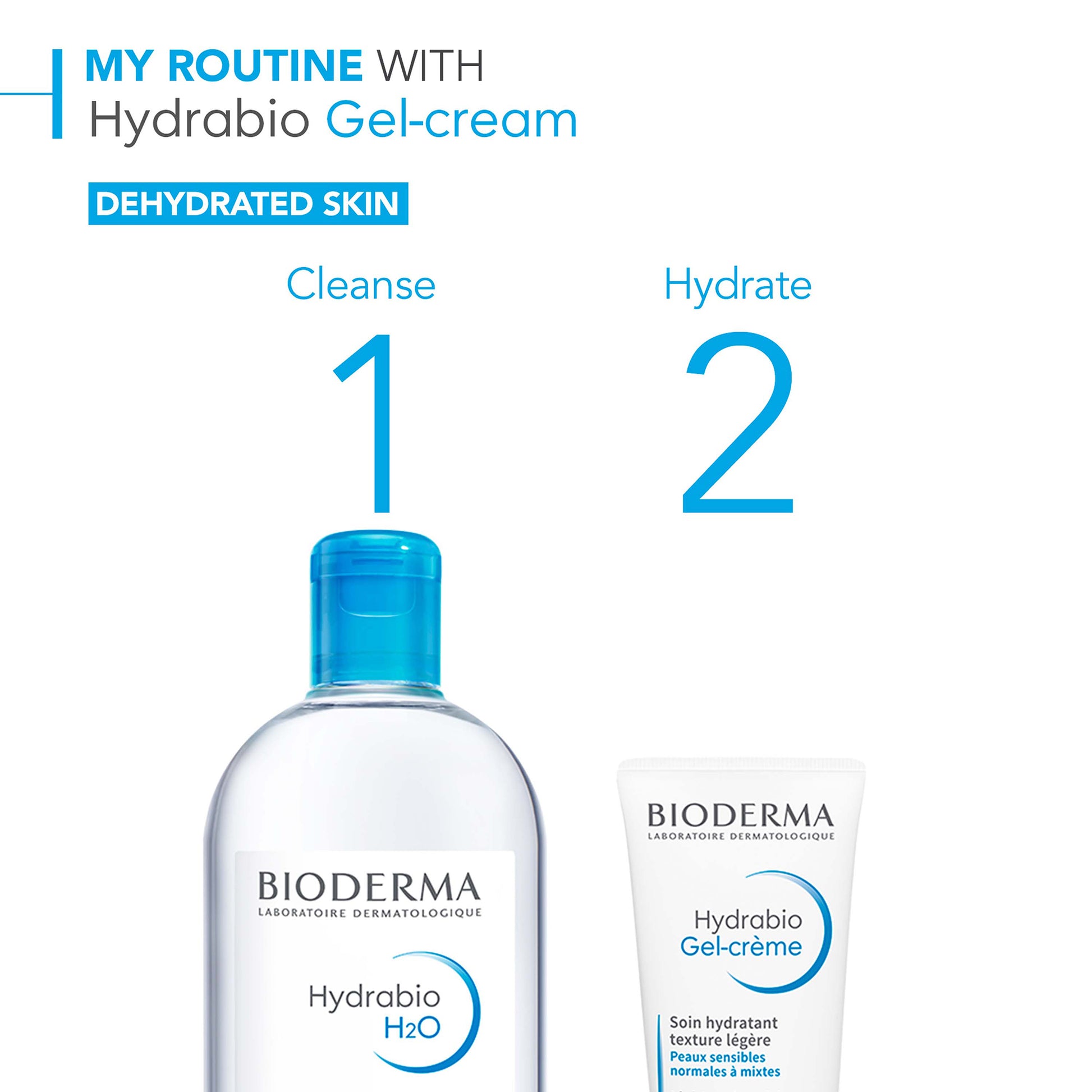 Bioderma Hydrabio Light Moisturising Cream Dehydrated Skin 40ml